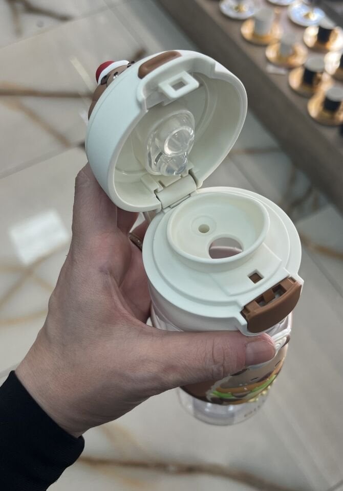 D2551- 600ML ASKILI TRİTAN ÇİFT İÇİMLİ MATARA