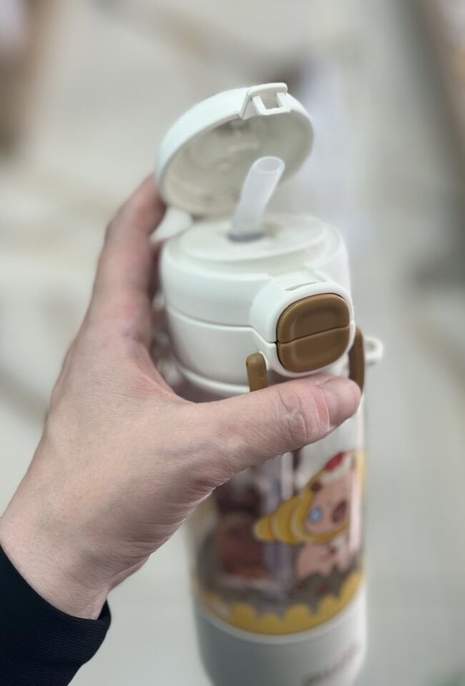 D2560- 600ML ip ASKILI TRİTAN ÇİFT İÇİMLİ MATARA