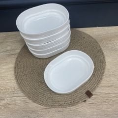 Acar Perla Büyük Boy Kahvaltı ve Çerez Tabağı 16x12cm 3 Adet