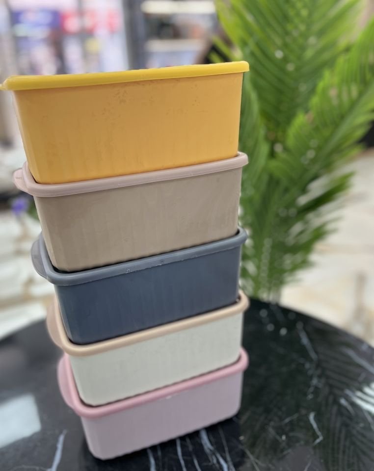 Derin Dikdörtgen Vakum Kapaklı Saklama Kabı 2.7 Litre