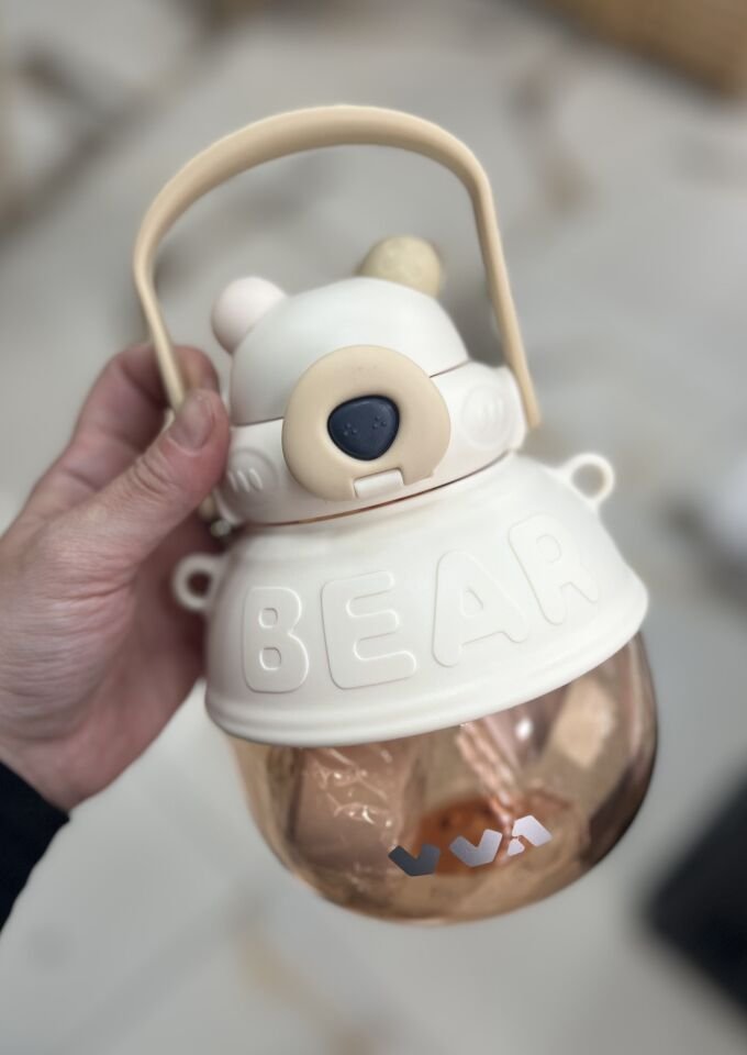 V1003- TRİTAN İP ASKILI PİPETLİ/PİPETSİZ 1000ML MATARA