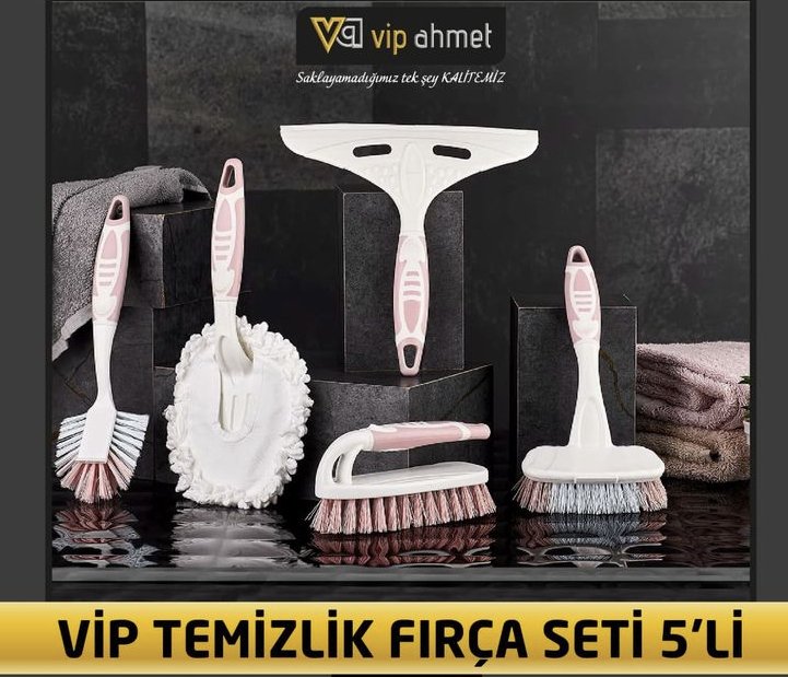 VP-505- 5 Parça Temizlik Fırça Seti
