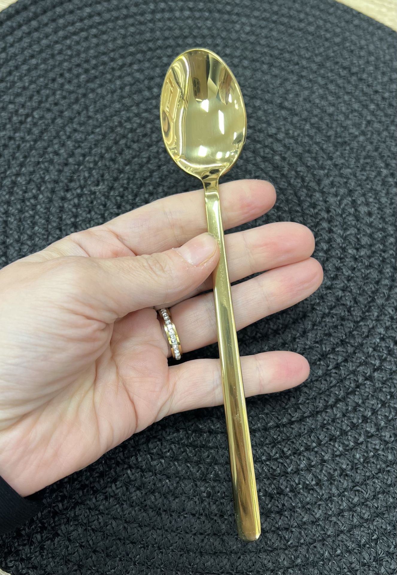 Alegra 18/10 paslanmaz Çelik Titanyum Tatlı Kaşık 6Adet