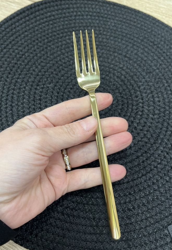 Alegra 18/10 paslanmaz Çelik Titanyum Tatlı Çatal 6Adet