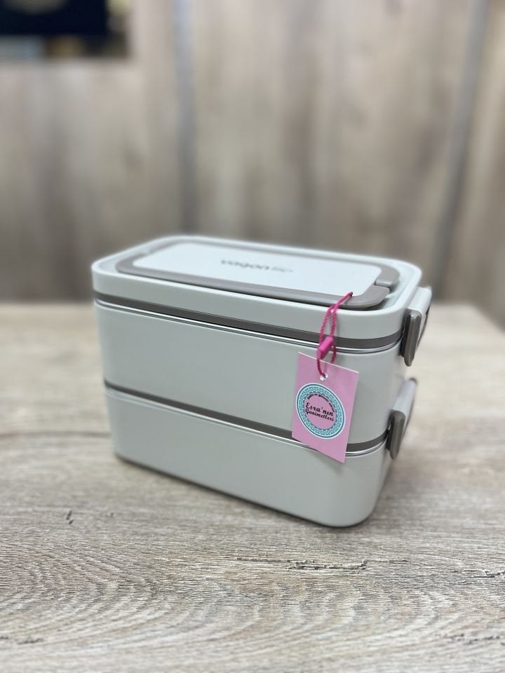 BL01029- 2 KATLI KASELİ YEMEK TAŞIMA KABI LUNCHBAX