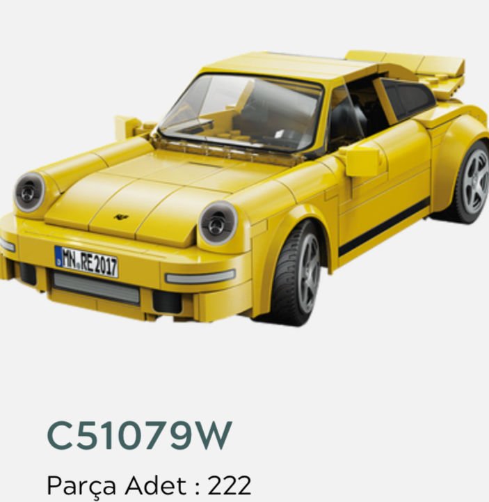 C1079- CADA YAPBOZ KUMANDALI ARABA 222 PARÇA