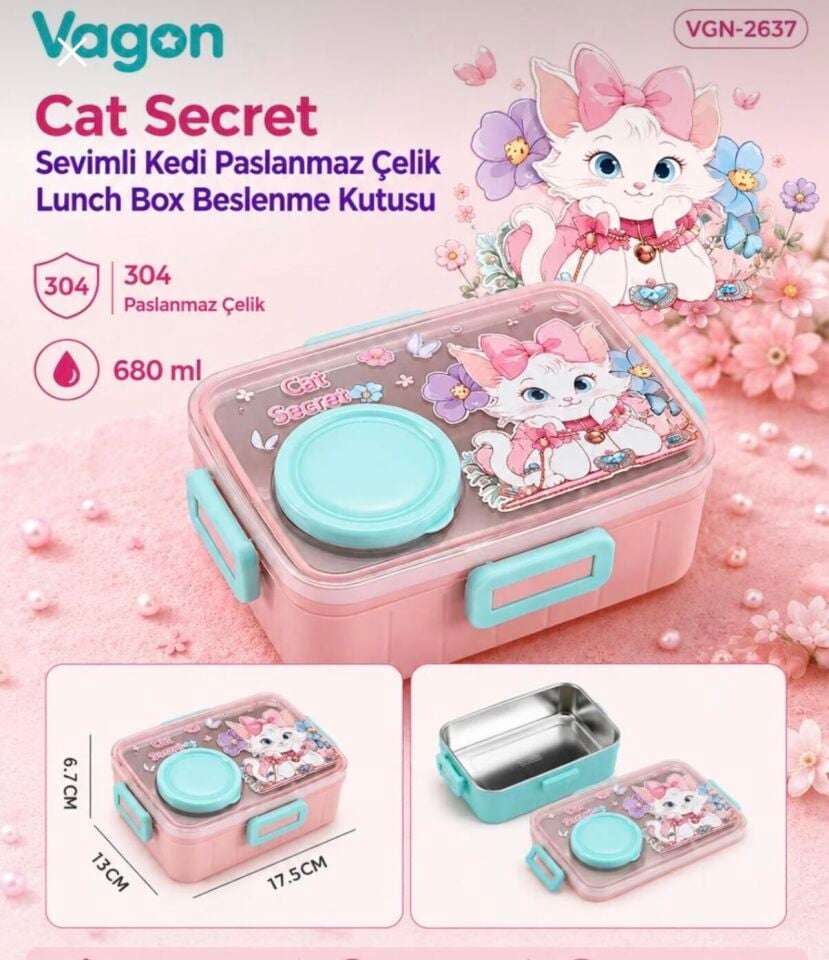 VGN-2637 PASLANMAZ ÇELİK LUNCHBOX