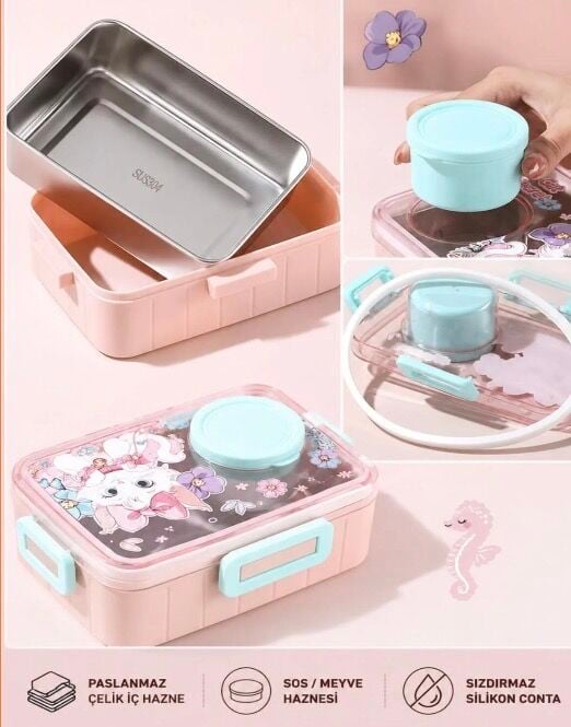 VGN-2637 PASLANMAZ ÇELİK LUNCHBOX
