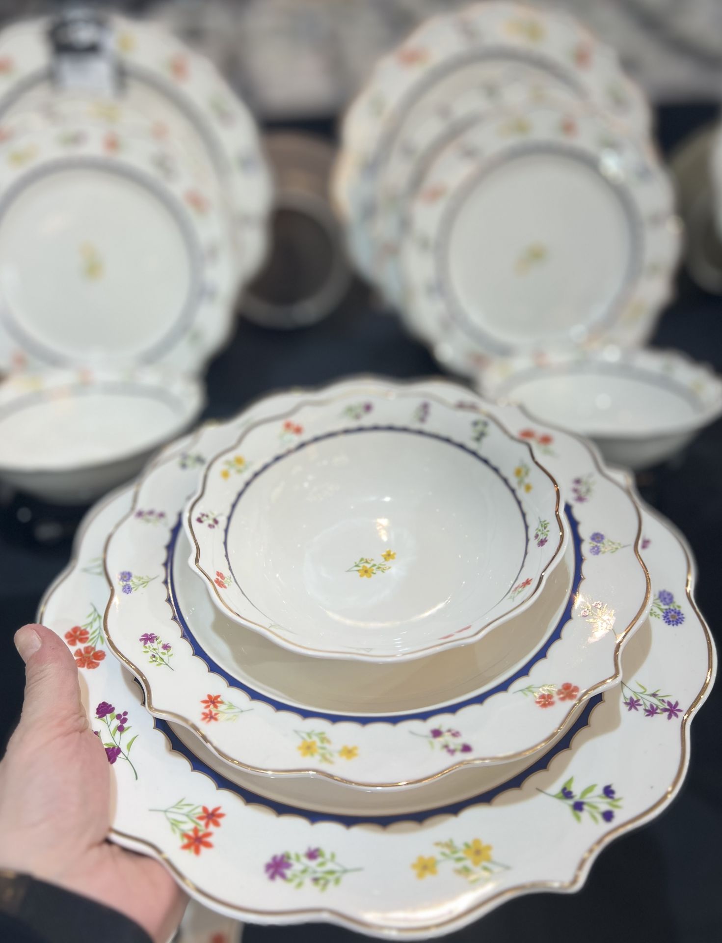 Acar  Hıllary 24 Parça Porselen Yemek Takımı