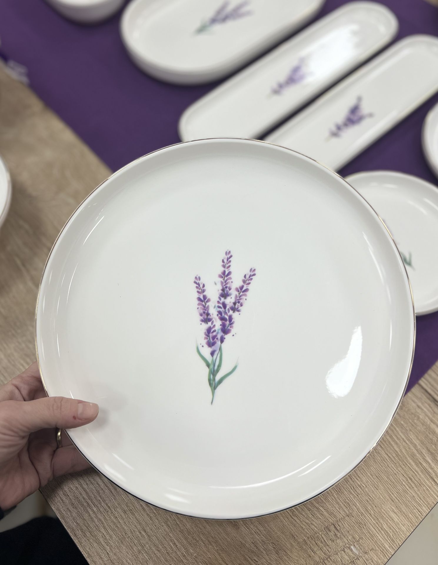 Soft Royal Lavanta 26cm Servis Tabak 1 Adet
