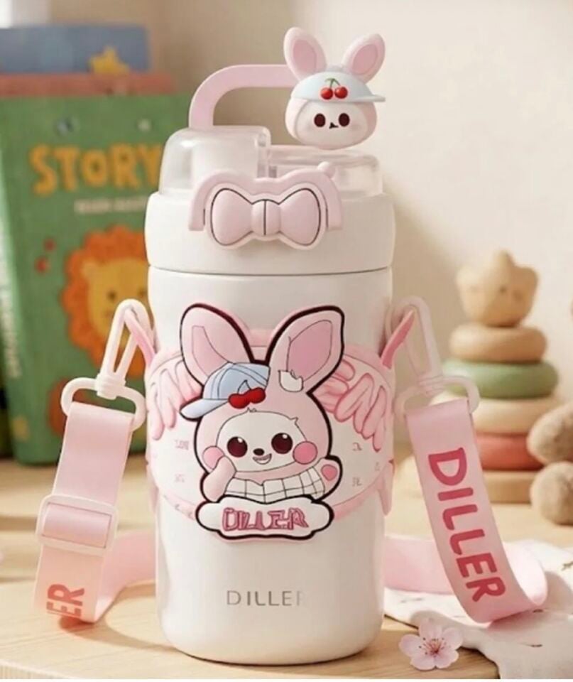 D9363 ÇİFT İÇİMLİ PASLANMAZ ÇELİK TERMOS MATARA 490ML