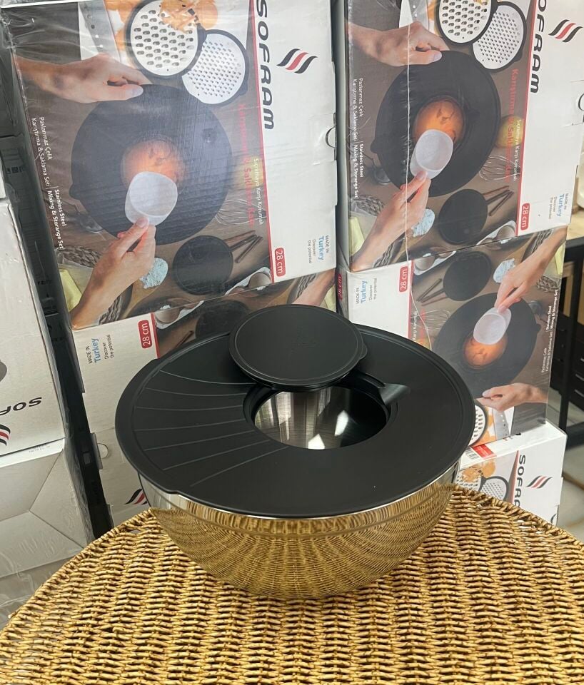 SOFRAM 28CM ÇELİK KARIŞTIRMA VE SAKLAMA KABI