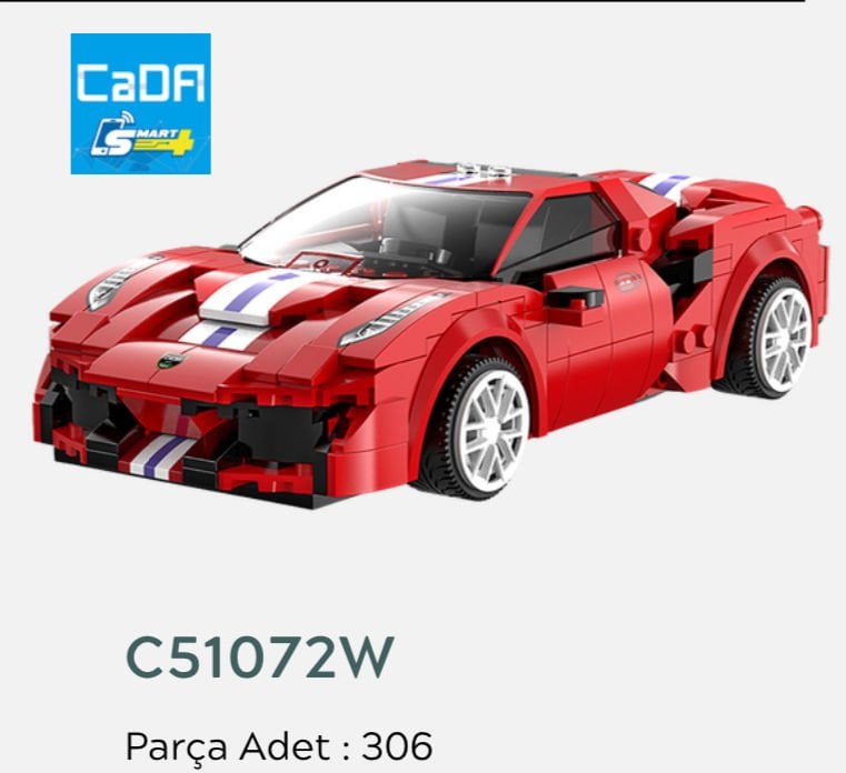 C1072- Yapboz Kumandalı Araba 306 PARÇA