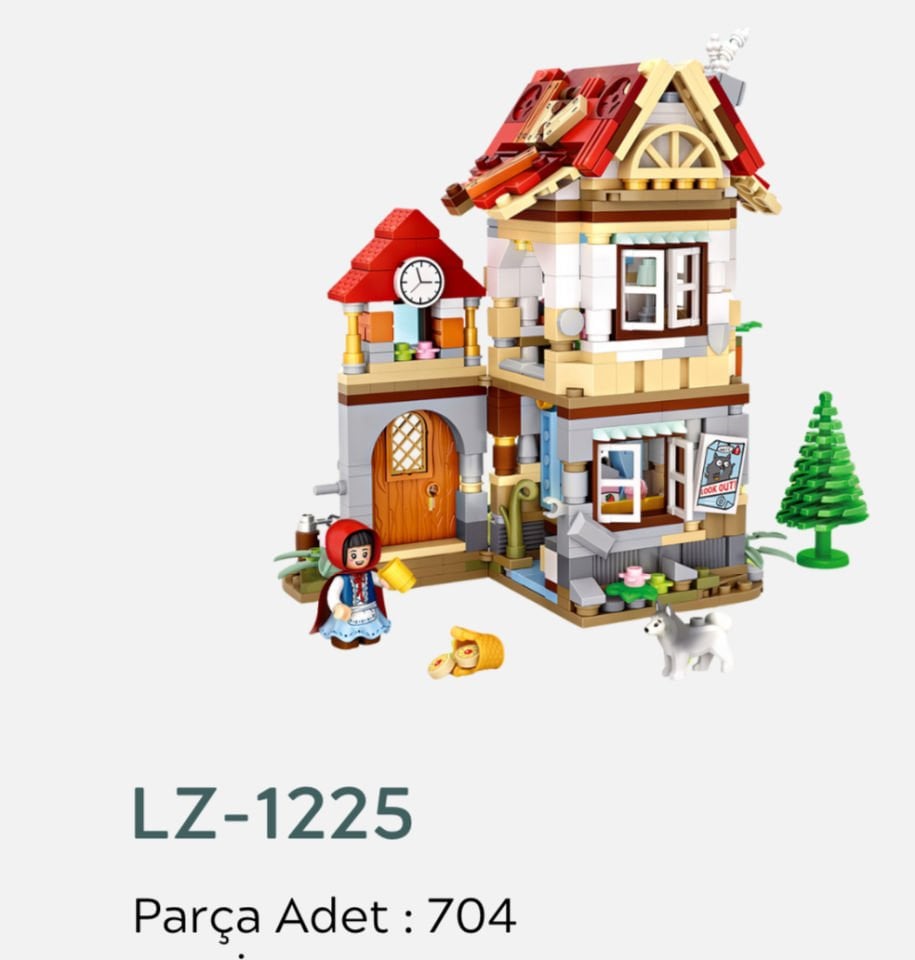 Loz 1225- Yapboz Ev 704 Parça