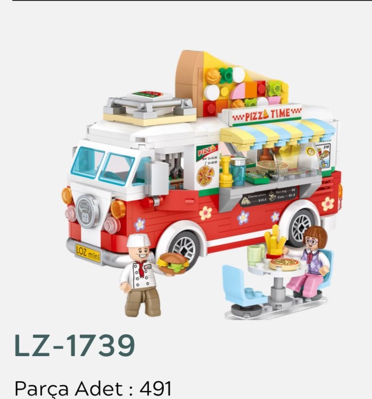 Loz 1739- Mini Yapboz Araba 491 Parça