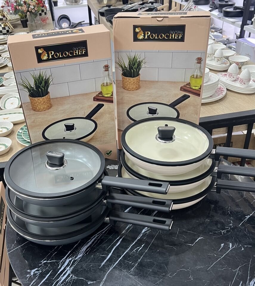 POLOCHEF SERAMİK (ANKRASİT GRİ) KAPAKLI TAVA