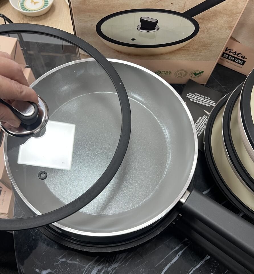 POLOCHEF SERAMİK (ANKRASİT GRİ) KAPAKLI TAVA