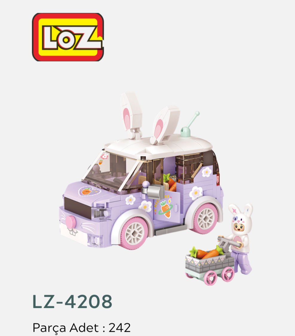Loz 4208- Mini Yapboz Araba 242 Parça