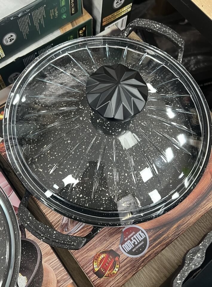 POLOCHEF DÖKÜM GRANİT 24 CM KAPAKLI SAHAN IKS-124