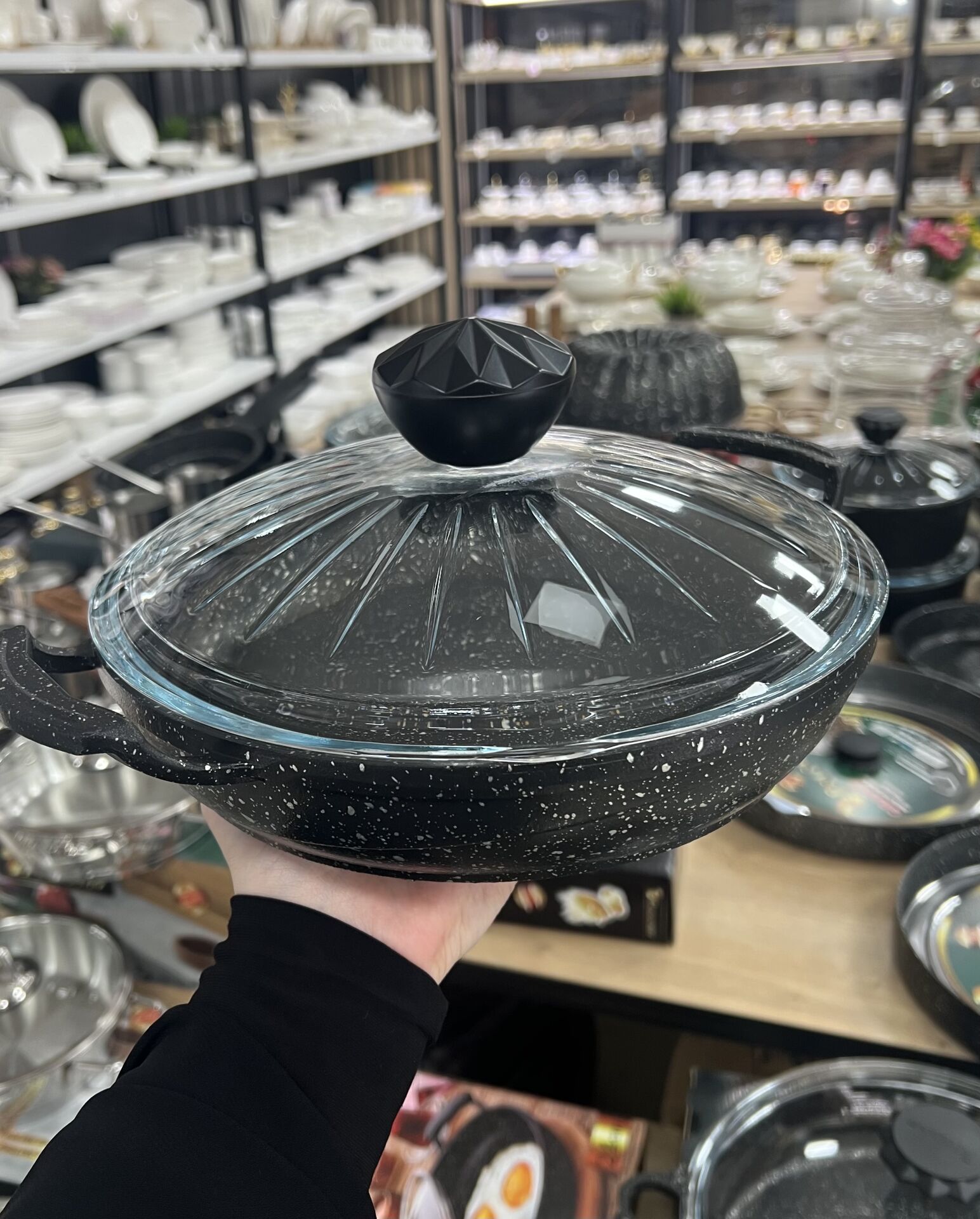 POLOCHEF DÖKÜM GRANİT 24 CM KAPAKLI SAHAN IKS-124