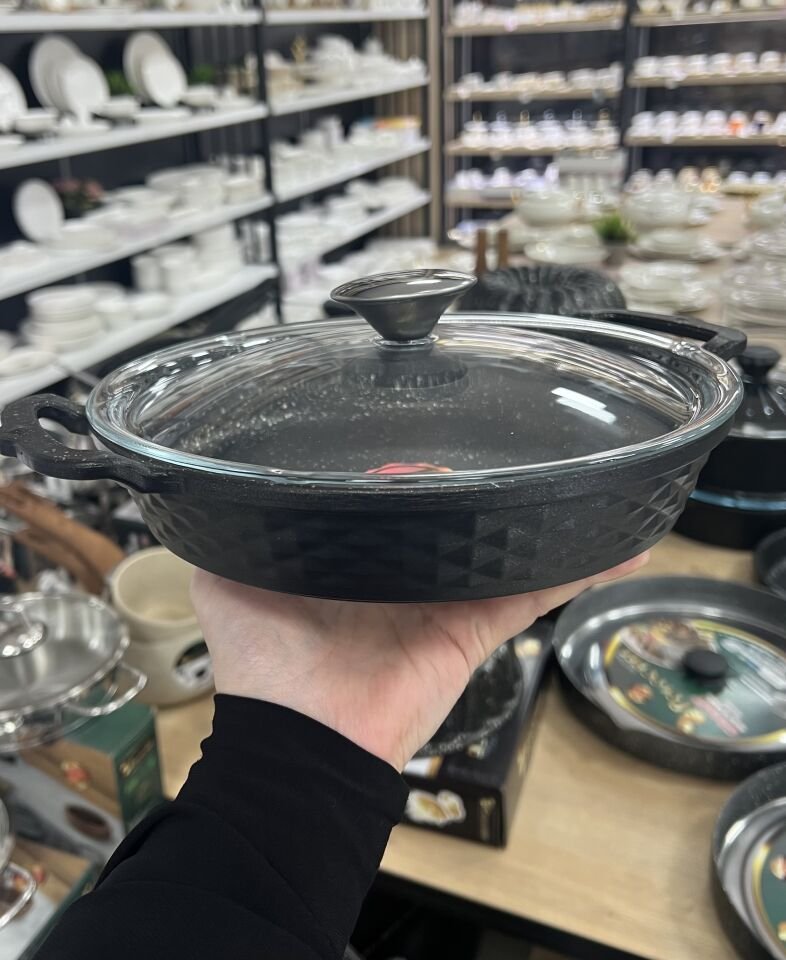 POLOCHEF DÖKÜM GRANİT 22 CM KAPAKLI SAHAN IKS-122