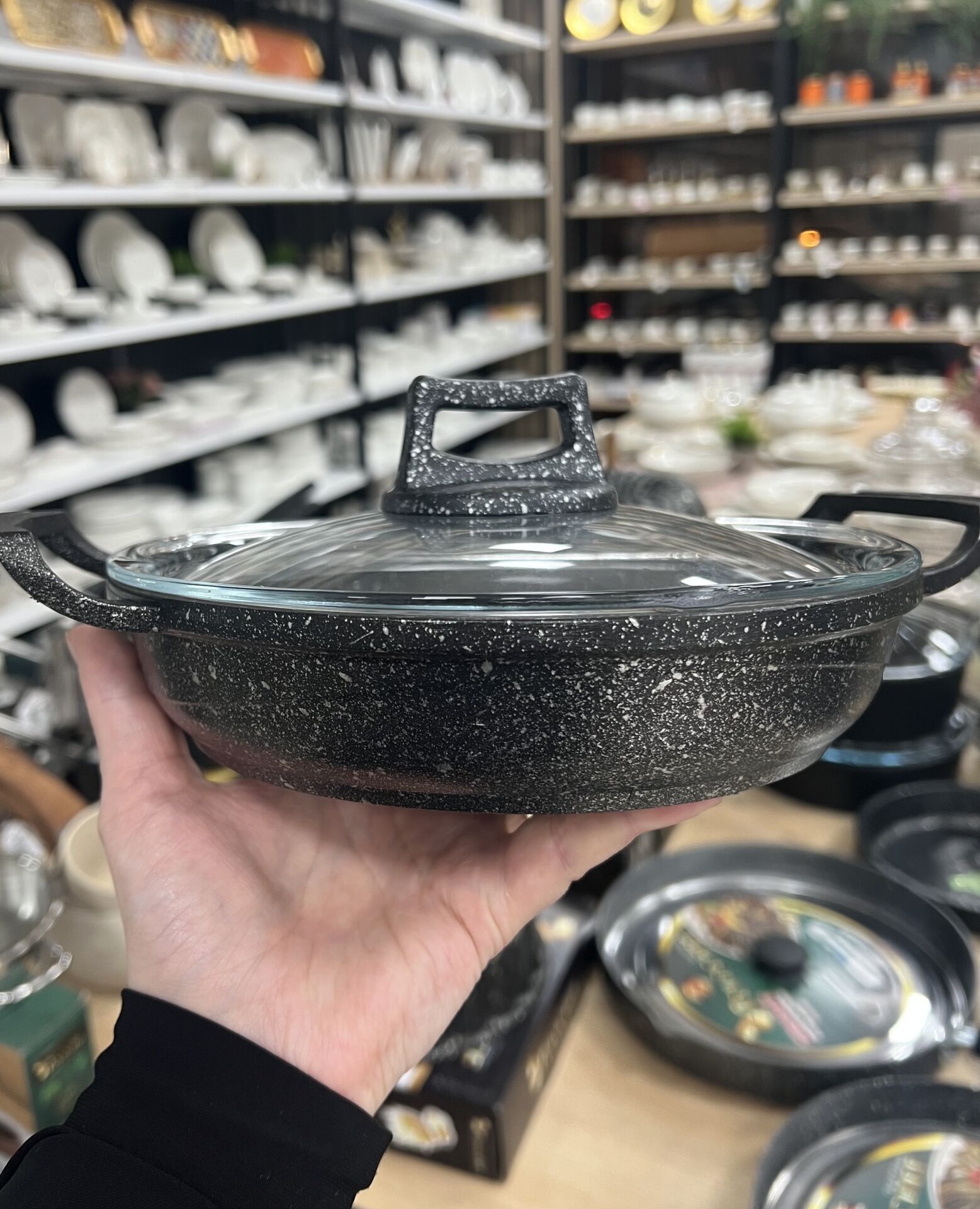 POLOCHEF DÖKÜM GRANİT 20 CM KAPAKLI SAHAN IKS-120