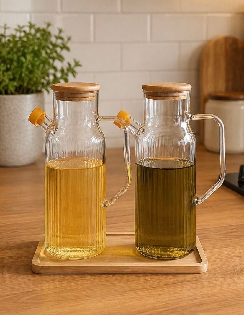 BAMBU 2Lİ 1000ML YAĞDANLIK SET