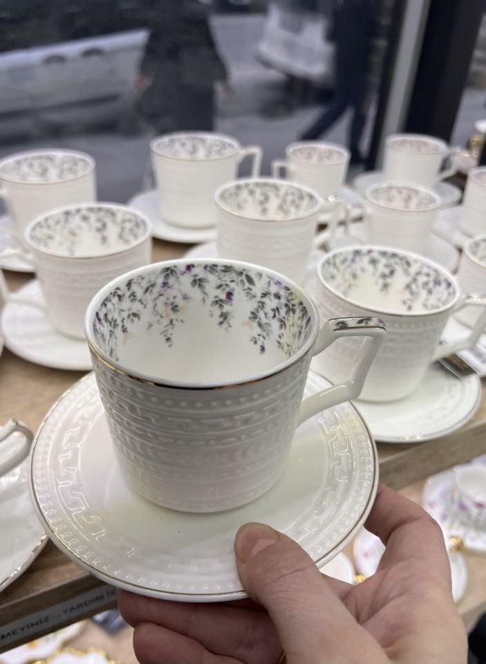 Acar Luısa 6lı Çay Fincan Takımı