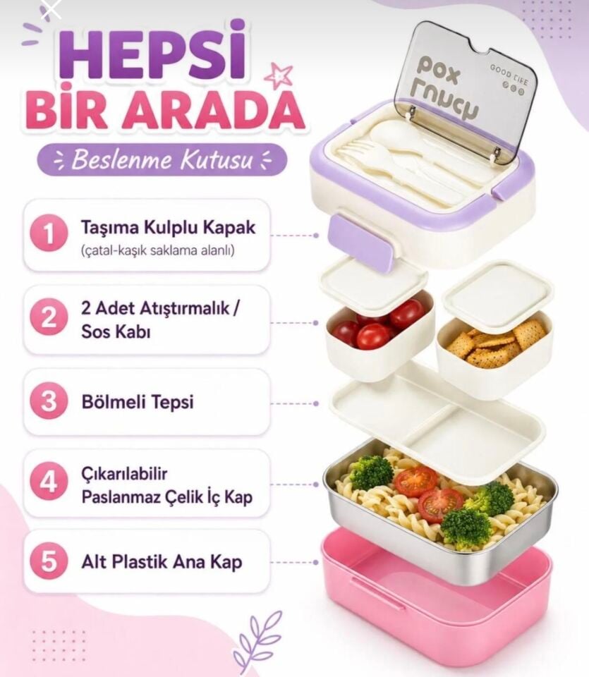 VGN-6750  540ML ÇELİK LUNCHBOX