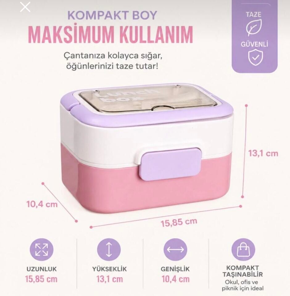 VGN-6750  540ML ÇELİK LUNCHBOX (yeşil)