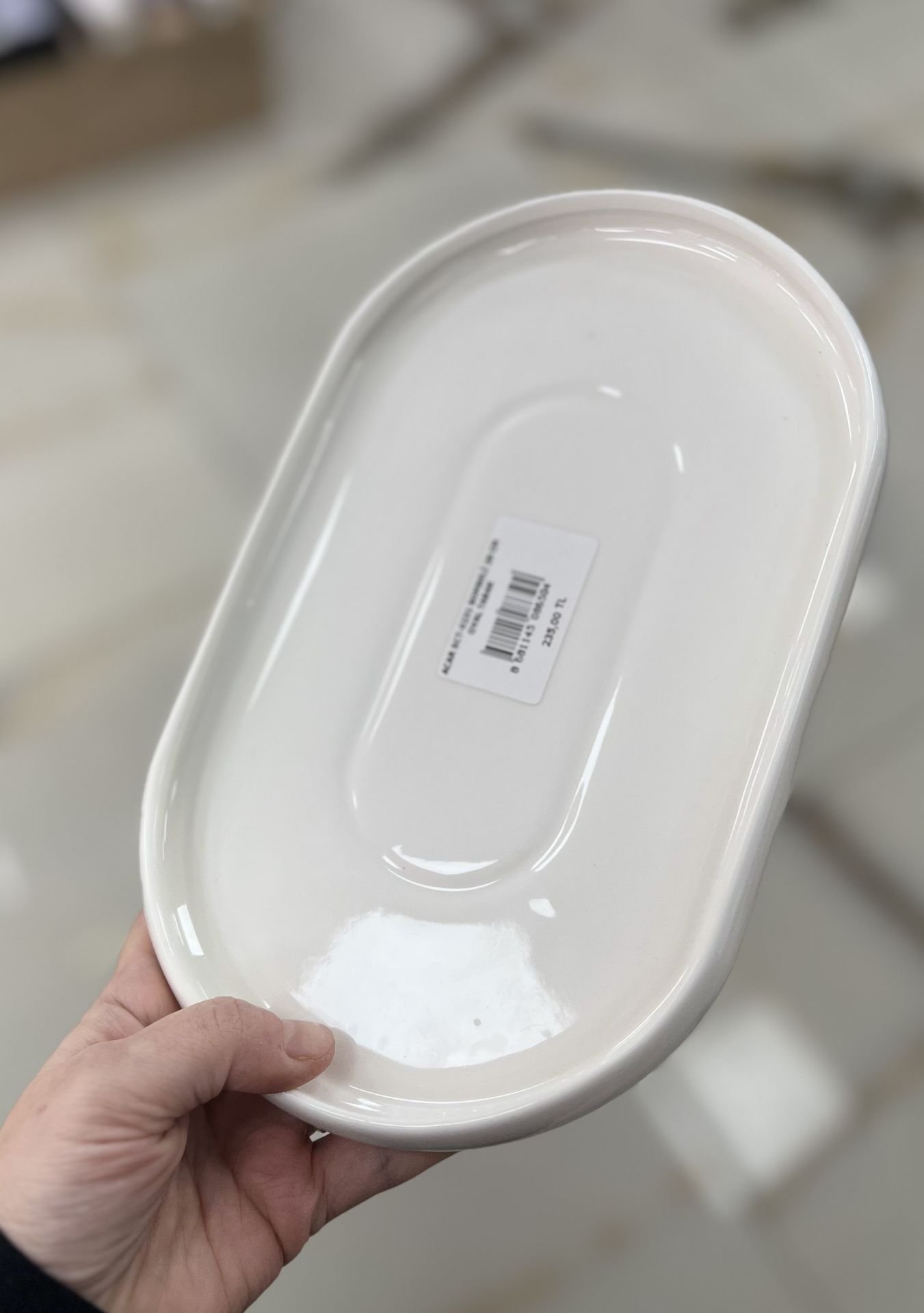 26cm Bombeli Kayık Tabak Servis (0231)