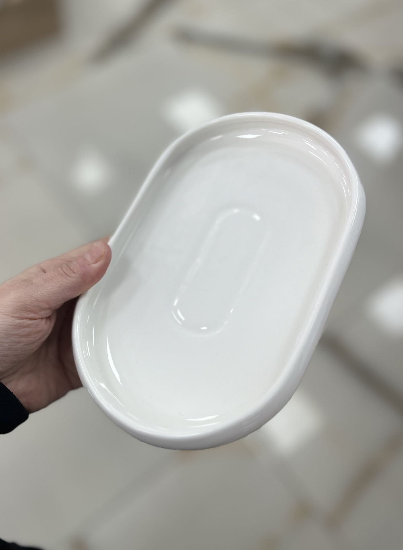 20cm Bombeli Kayık Tabak Servis (0229)