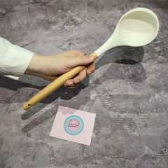 Bambu Saplı Silikon Kepçe