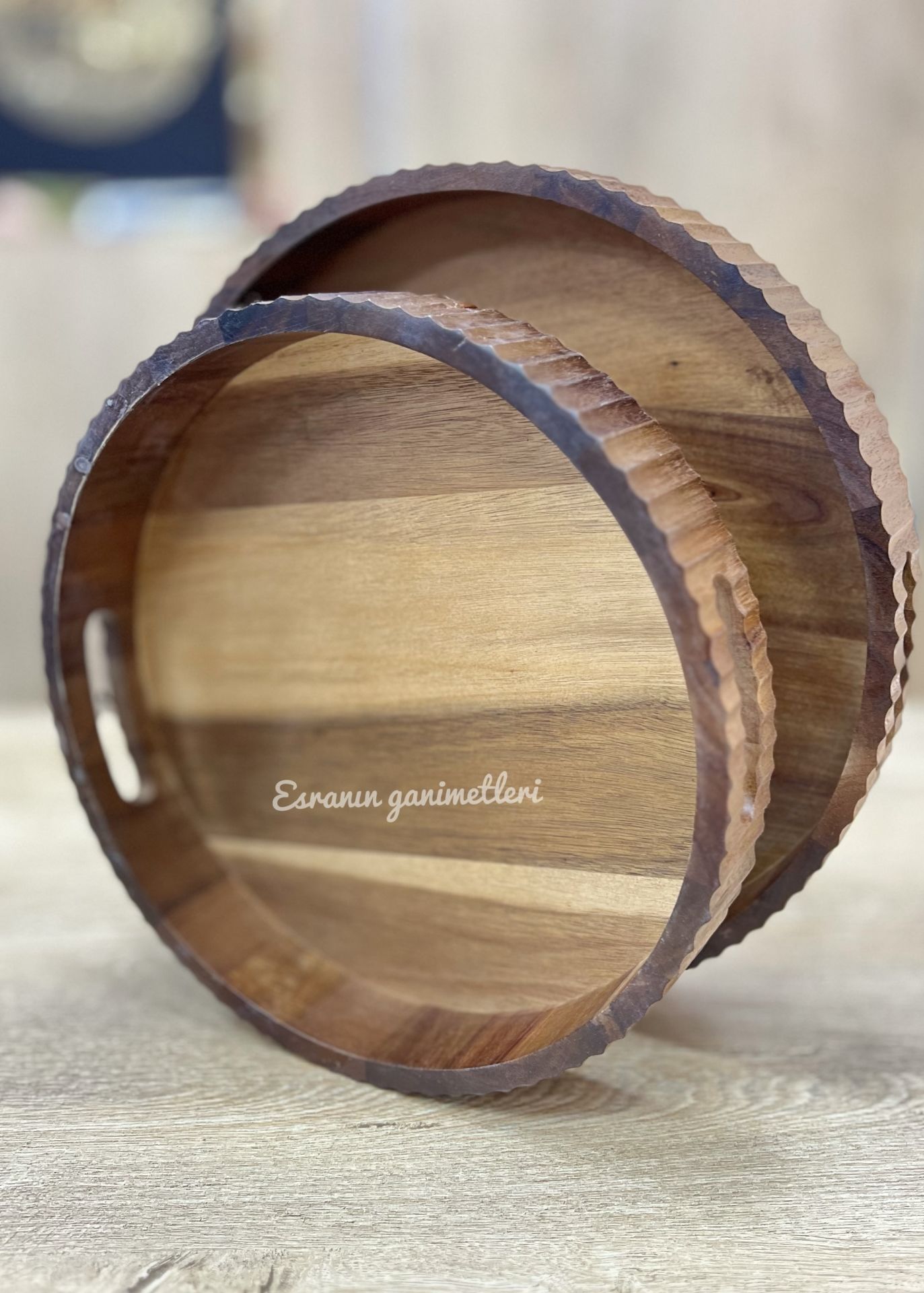 30 CM YUVARLAK AKASYA TEPSİ (7B145) öndeki 1Adet