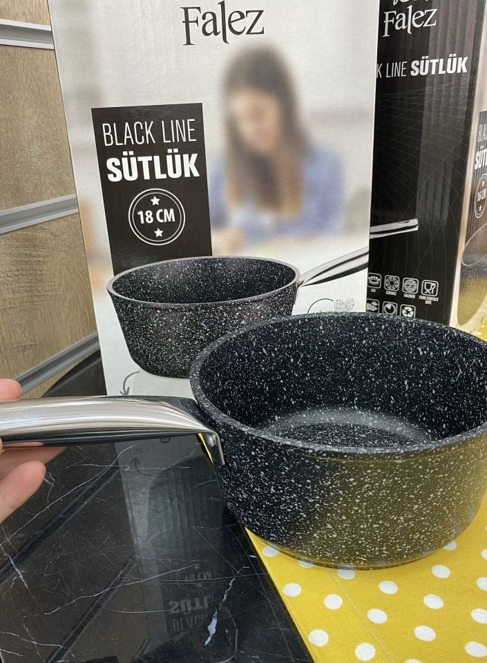 Falez Blackline 1.80 Litre 18cm Sütlük