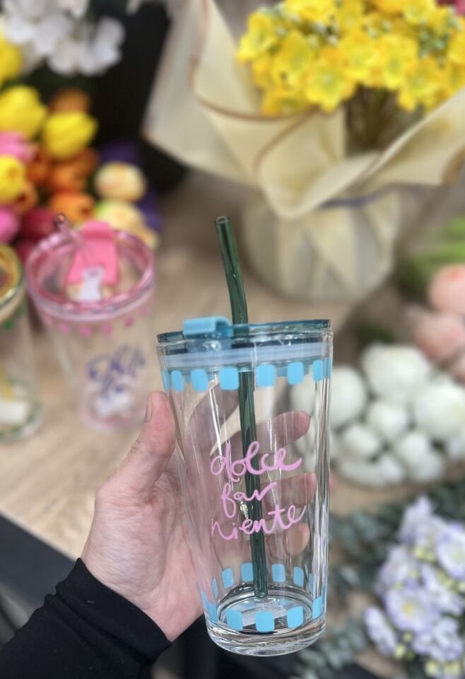 HCH-8798 CAM PİPETLİ CAM BARDAK (400ml)