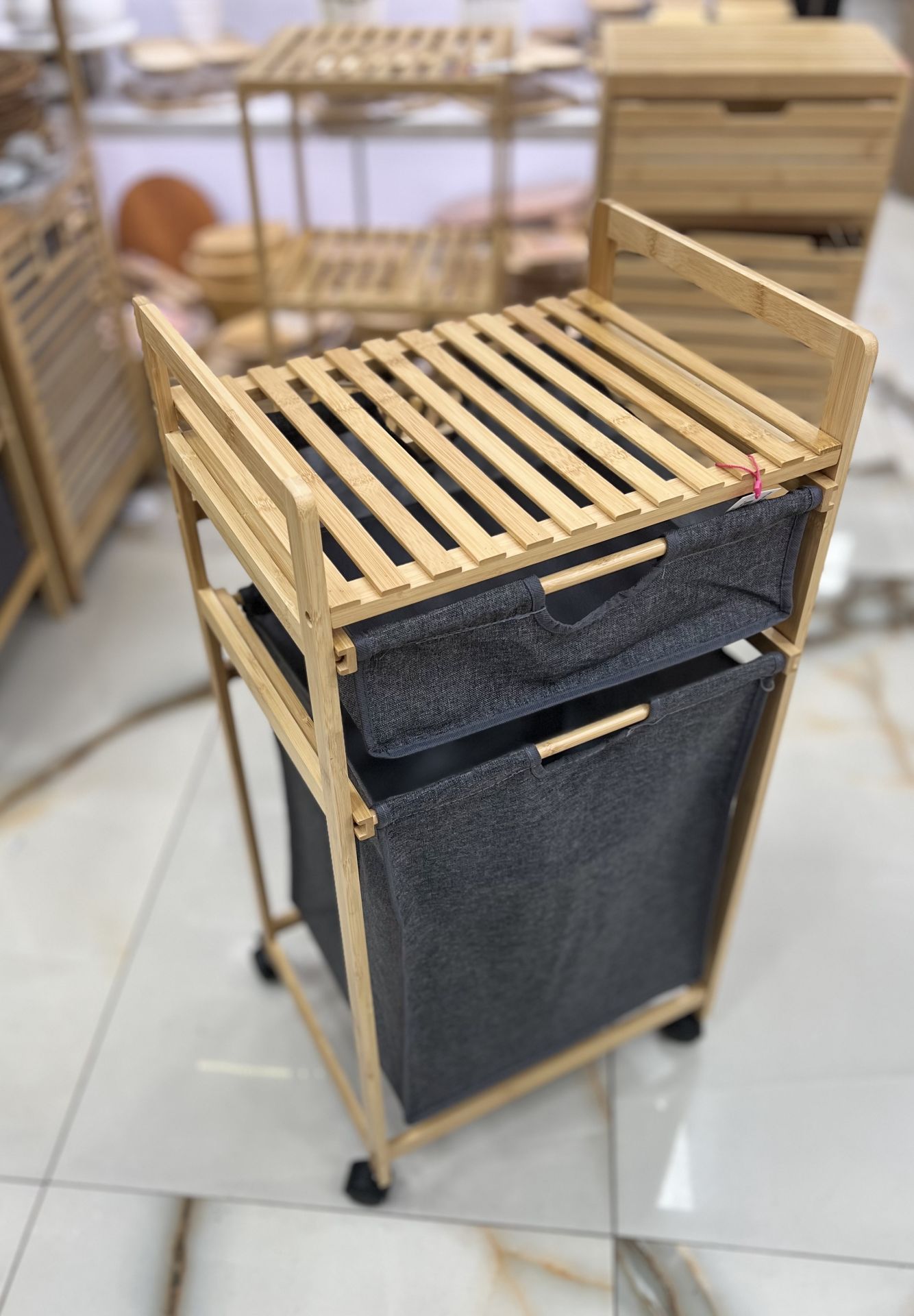 ACR-497 BAMBU ÇAMAŞIR SEPETİ