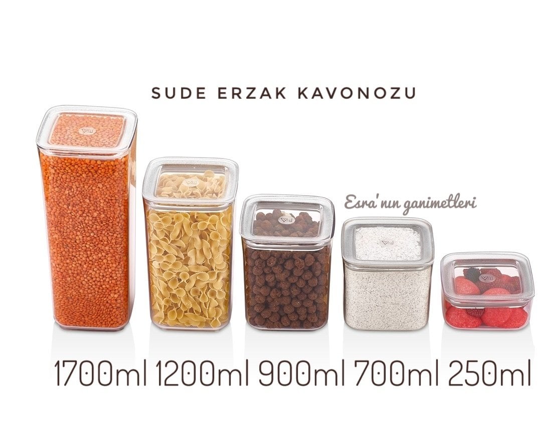 VP-328 Sude Erzak Kavanozu 1000ml 3 Adet