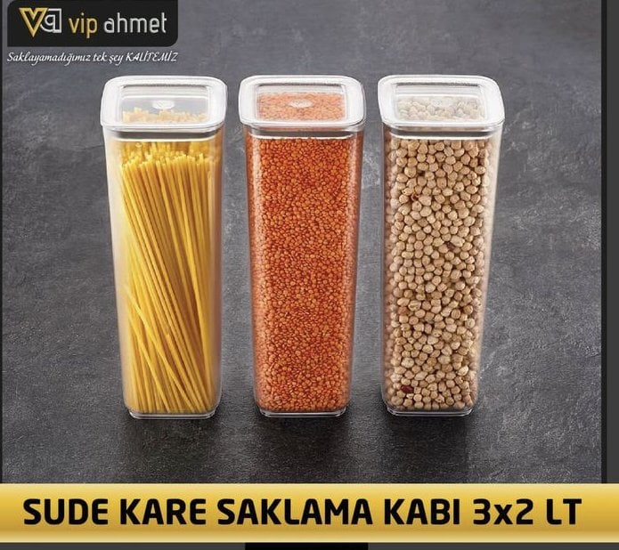 VP-266 Sude Erzak Kavanozu 2 litre 3 Adet