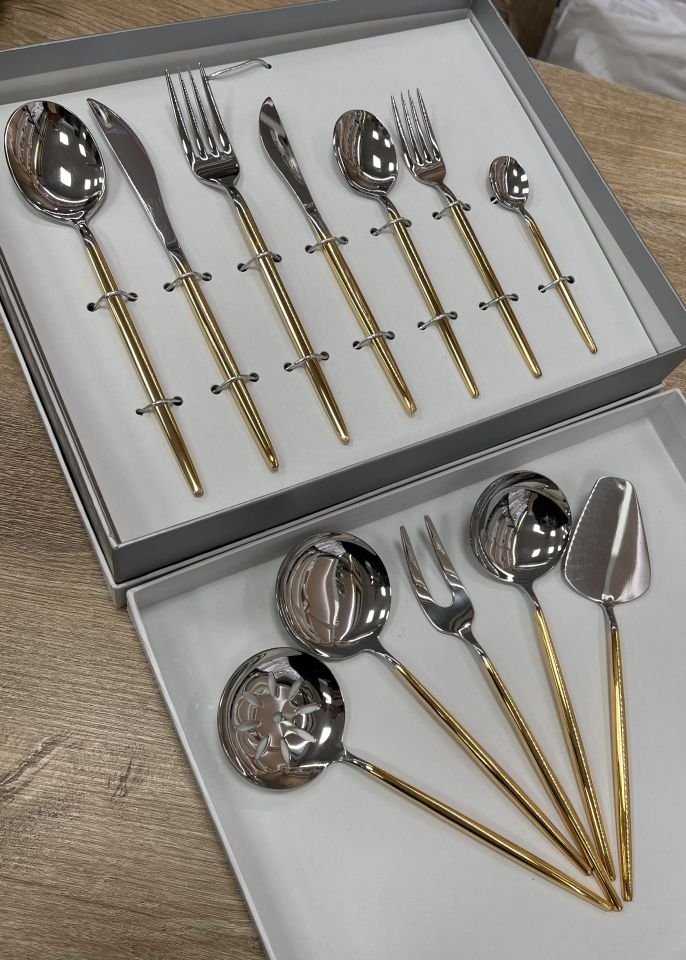 Almeria 89 Parça 12 Kişilik 24k Altın KÇB