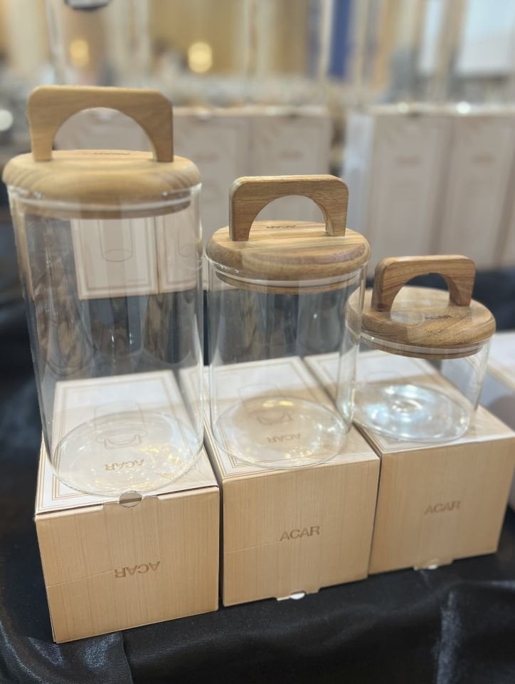 MALIBU Tutmalı 3LÜ KAVANOZ SET