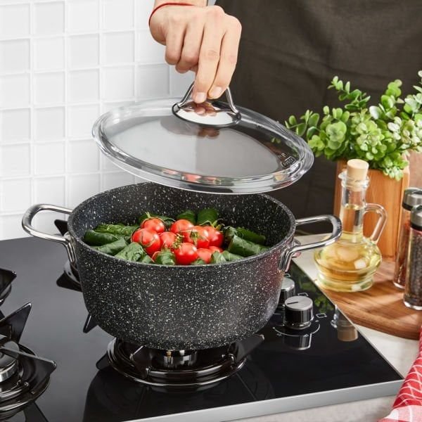 Falez Blackline 24cm Derin Tencere