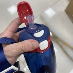 D70-Tritan Pipetli/Pipetsiz  Çift İçim Matara 550 ml
