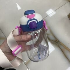 D70-Tritan Pipetli/Pipetsiz  Çift İçim Matara 550 ml