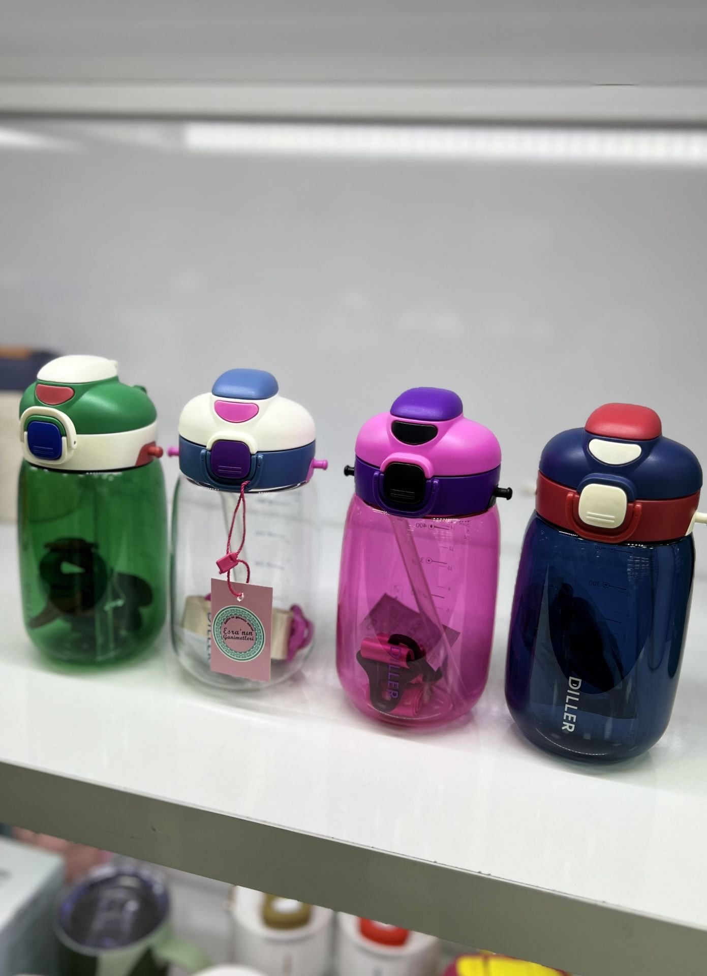 D70-Tritan Pipetli/Pipetsiz  Çift İçim Matara 550 ml