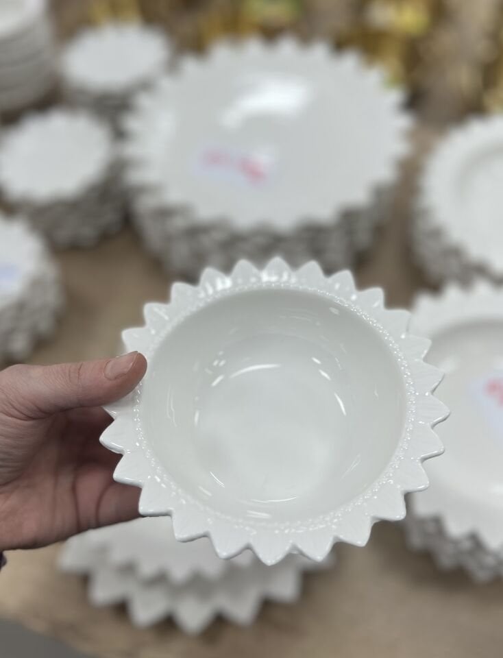 PORSELEN ÇORBA KASE 6 ADET (güneş)