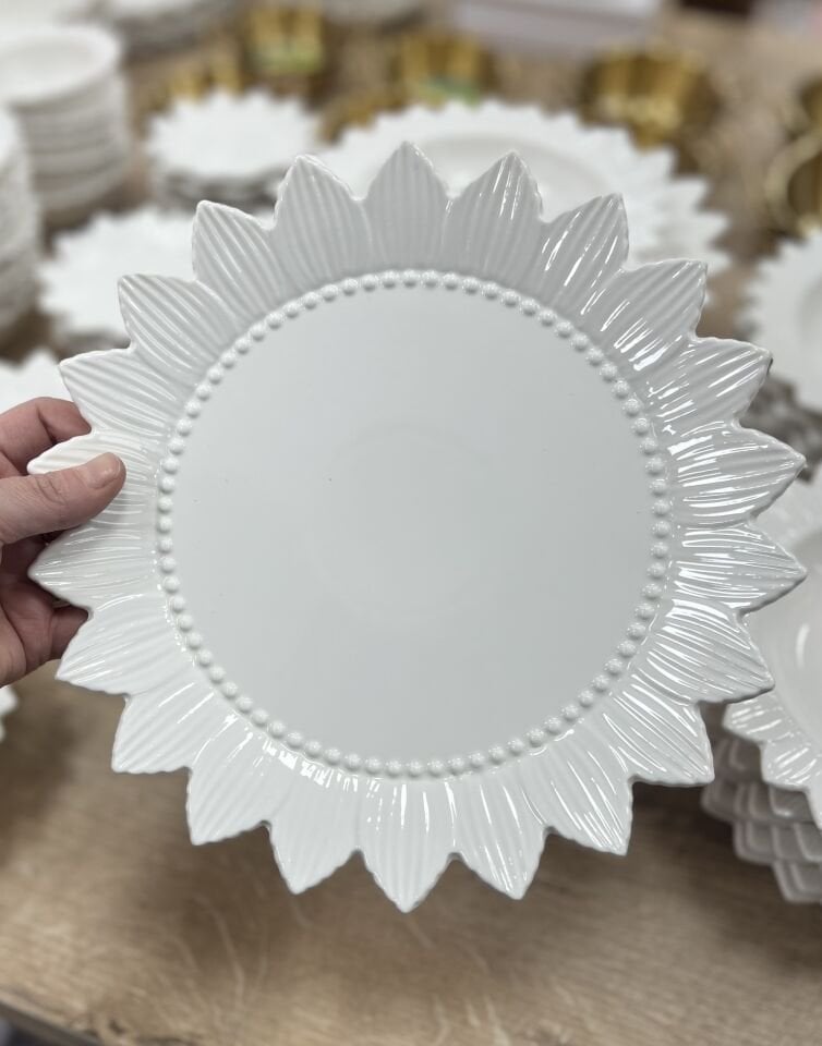 PORSELEN SERVİS  TABAK 6 ADET (güneş)