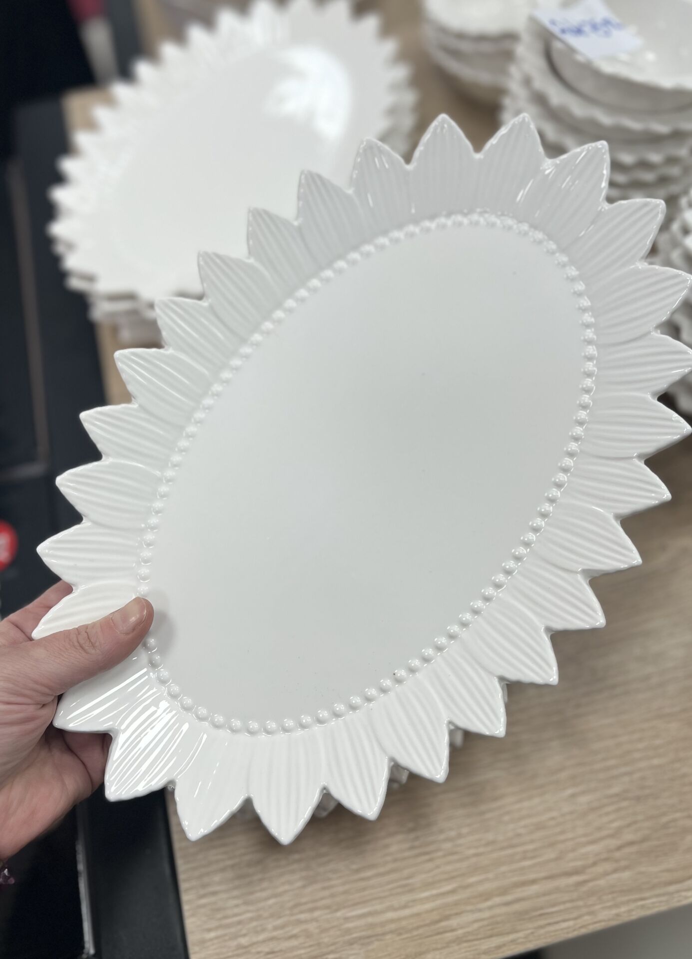 PORSELEN 32cm KAYIK TABAK 2 ADET (güneş)