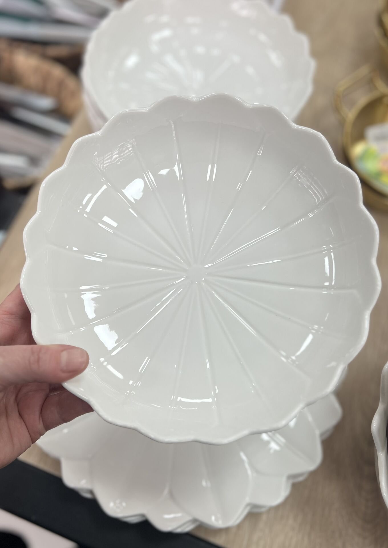 PORSELEN PAPATYA 20cm YEMEK TABAĞI 6ADET