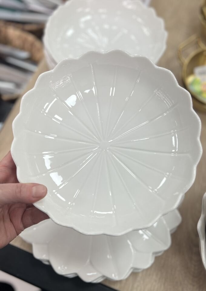 PORSELEN PAPATYA 20cm YEMEK TABAĞI 6ADET